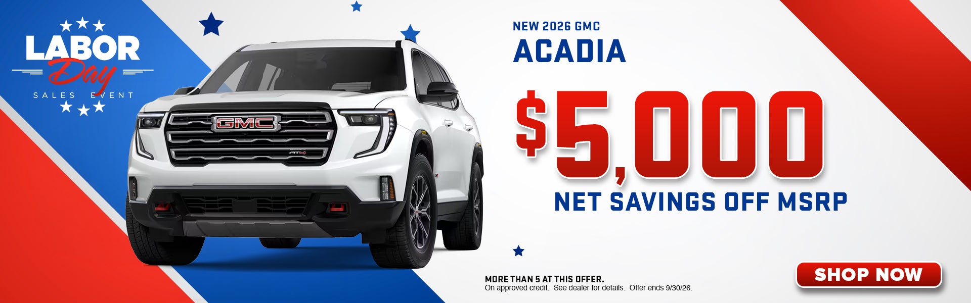 New 2026 GMC Acadia Special